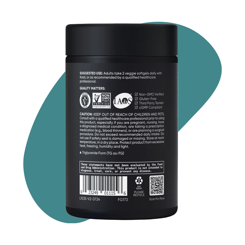 1400mg Algae Oil, 60 Veggie Softgels 5