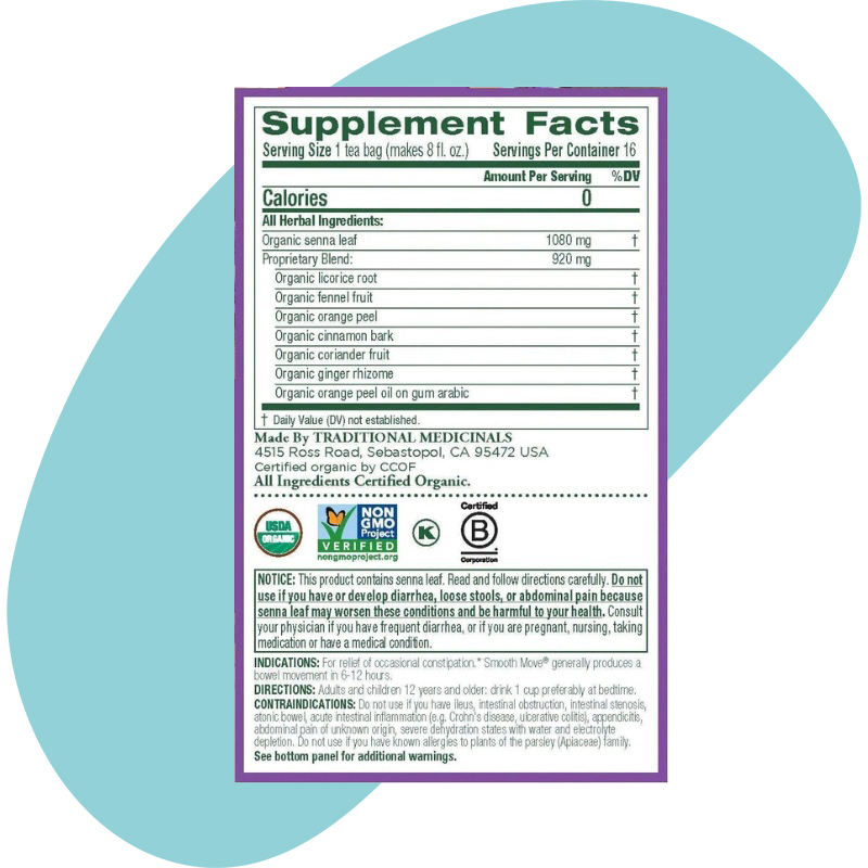 Organic Smooth Move Senna Tea 2