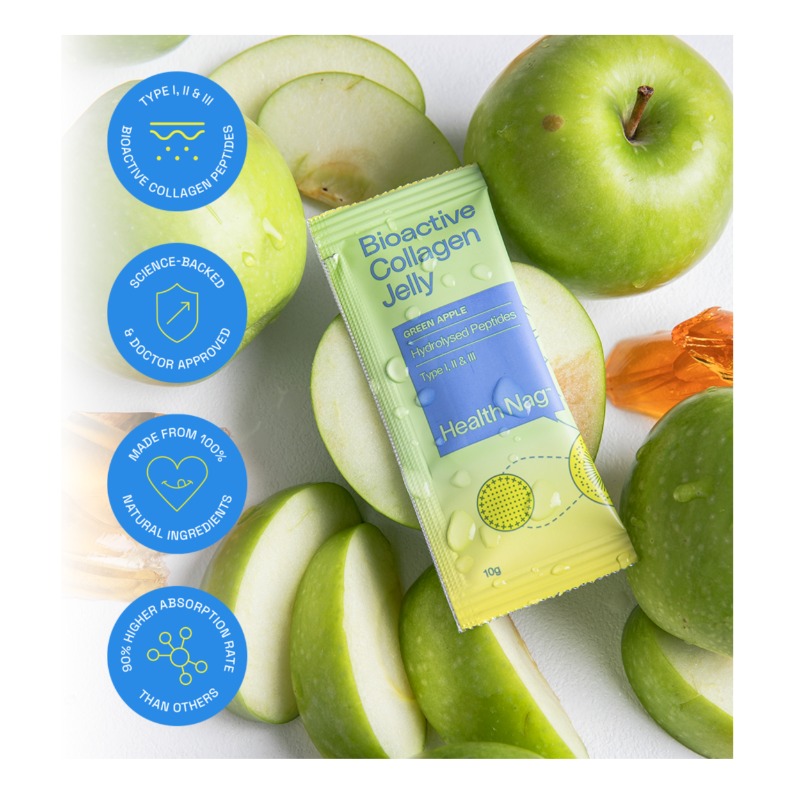 Bioactive Collagen Jelly On-the-Go, Green Apple, 20 sachets 3