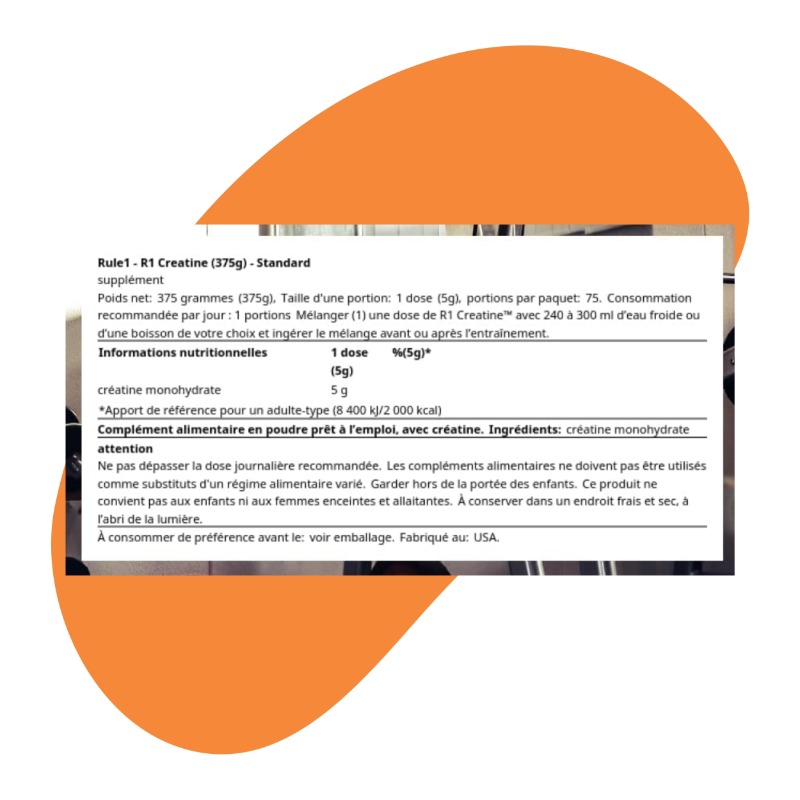 R1 Creatine Unflavored, 75 Servings 2