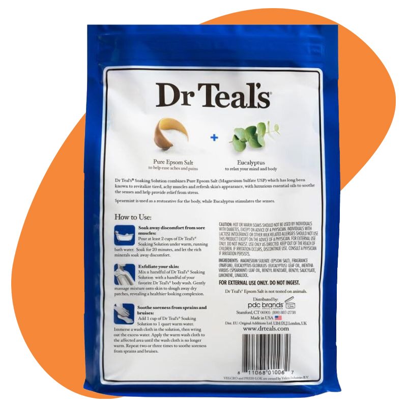 Pure Epsom Salt Soaking Solution With Eucalyptus & Spearmint 2