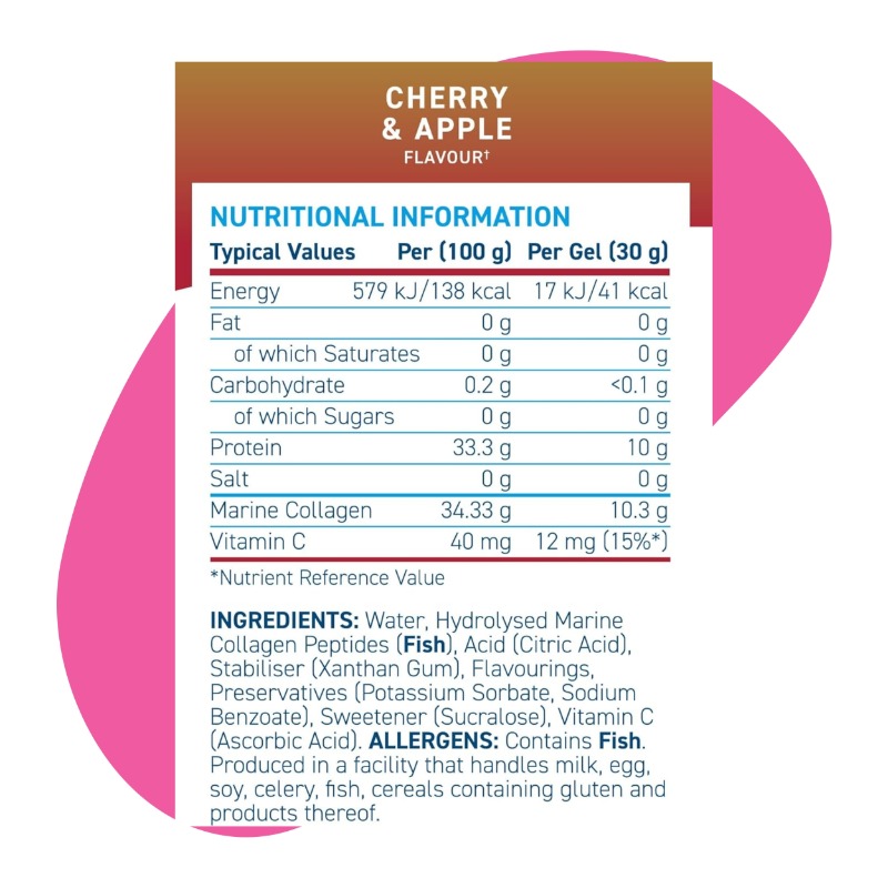 Marine Collagen Gel Cherry & Apple 30g 4