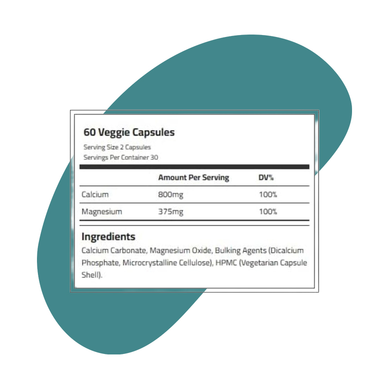 Calcium & Magnesium, 60 Tablets 2