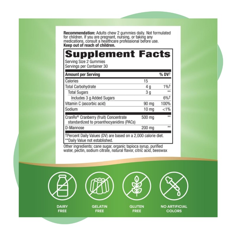 CranRx Gummy, BioActive Cranberry, 60 Gummies 2