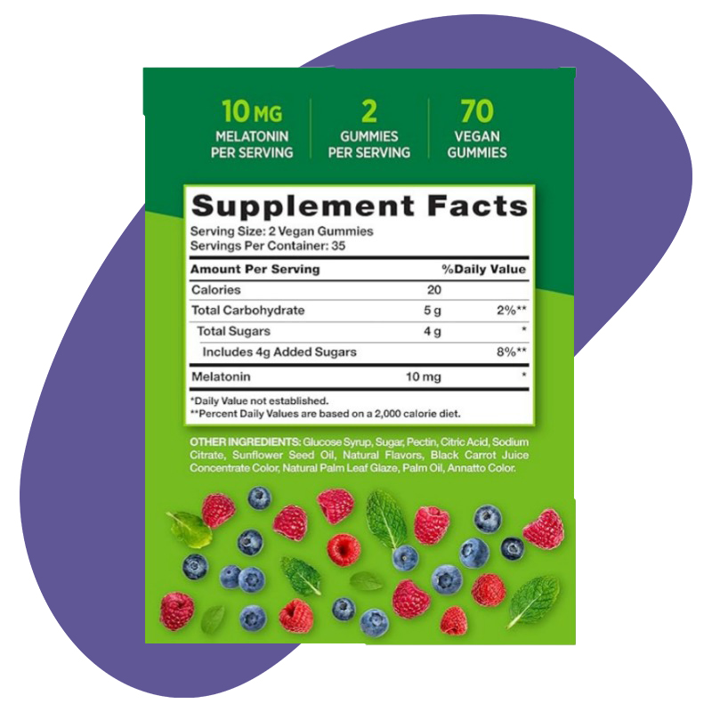 melatonin gummies sleep relax kuwait natures truth provin