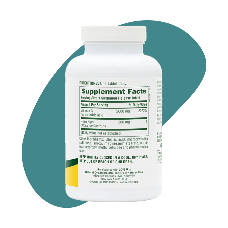 Sustained Release, Ultra-C 2,000mg, 90 Tablets 2