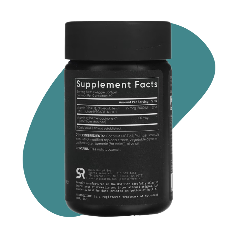 125 mcg/100 mcg, 60 Veggie Softgels 2