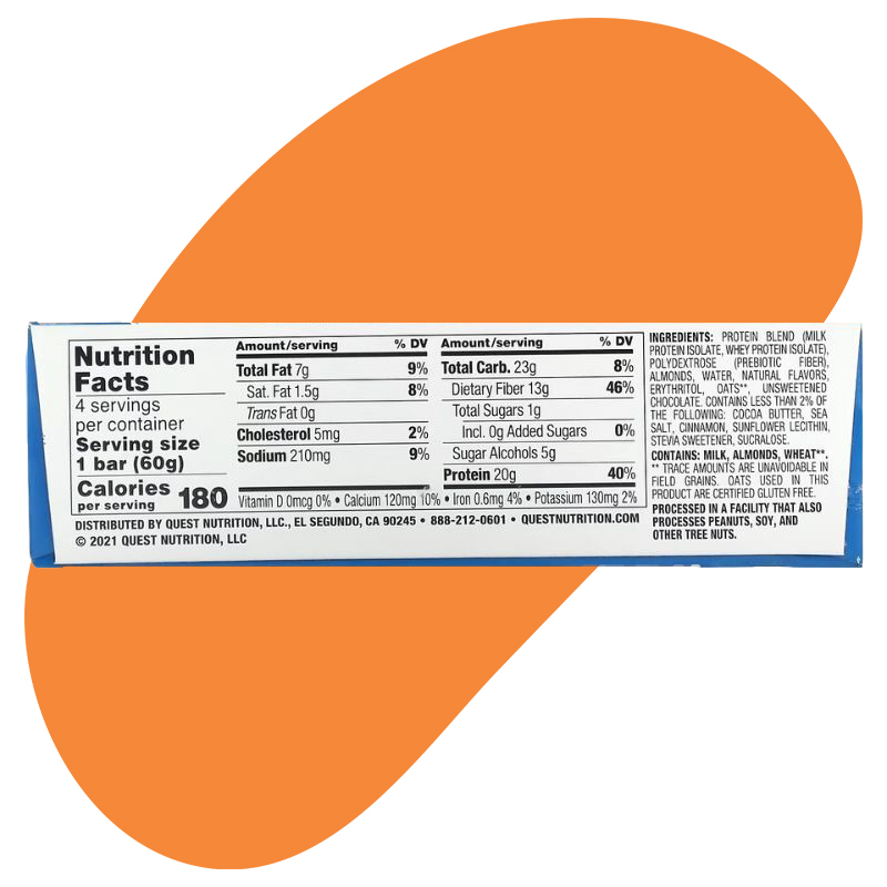 Chocolate Chip Cookie Oatmeal 60g 4
