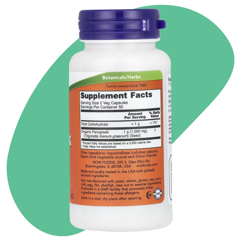 Fenugreek , 500 mg 2