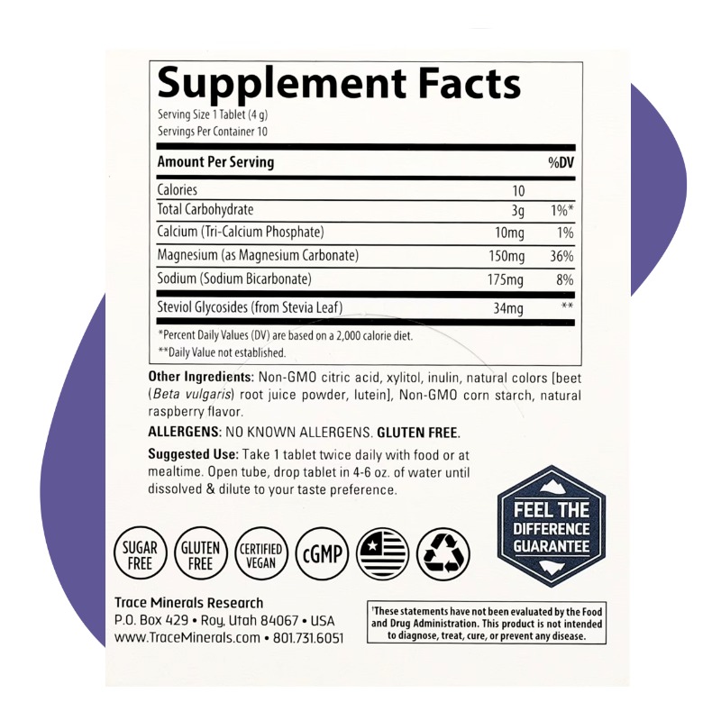 Magnesium Effervescent, Raspberry, 10 Tablets 2