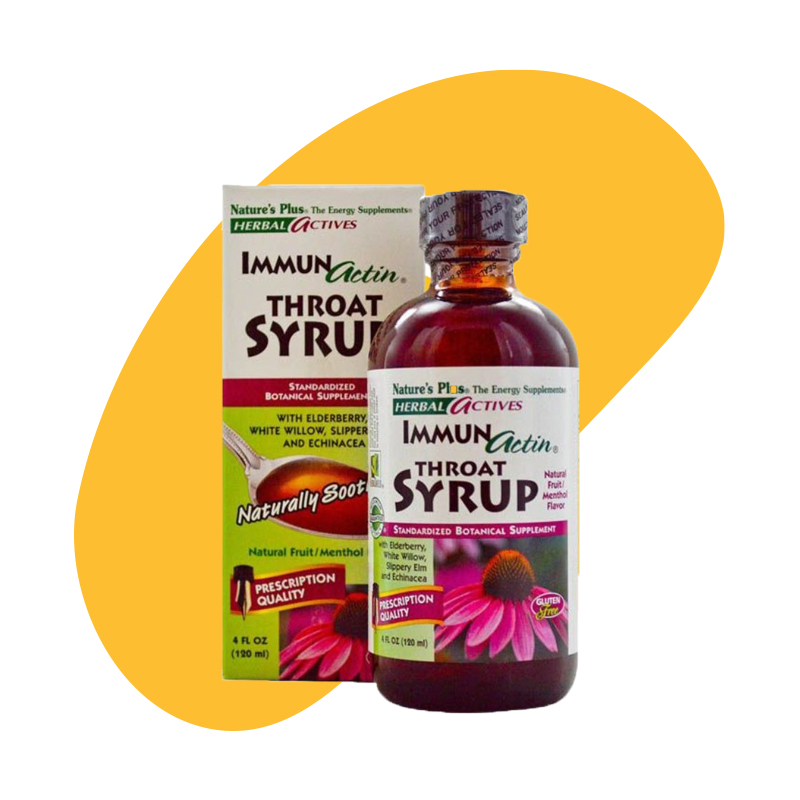 Actives Immunactin Throat Syrup 4 Oz 1