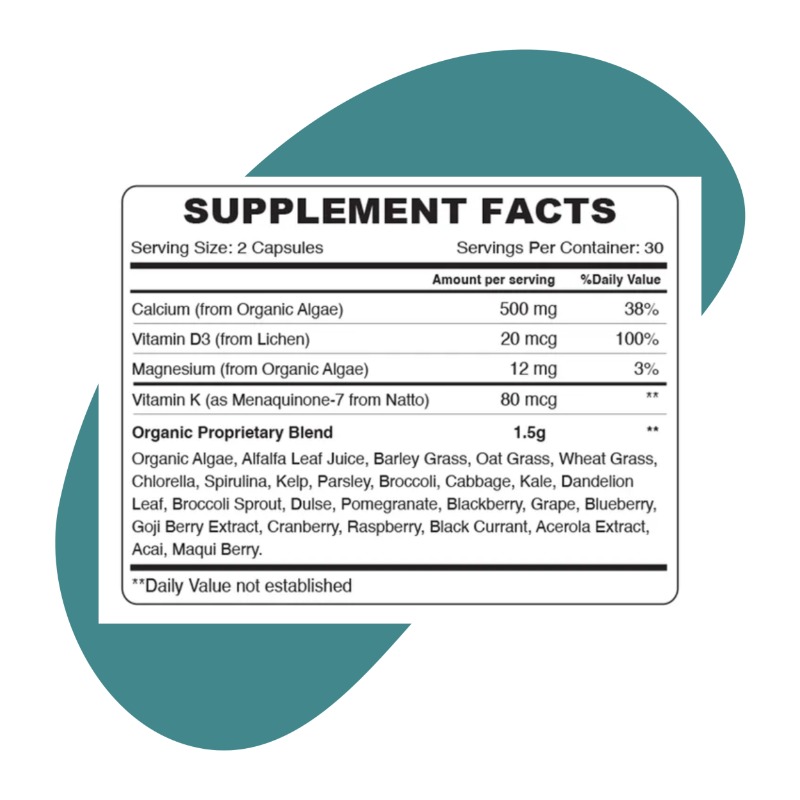 Plant Based Calcium, 60 Capsules 2