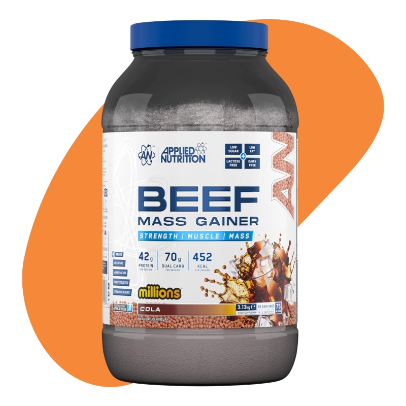 Beef Mass Gainer, Cola Millions, 3.13kg – 25 Servings 1