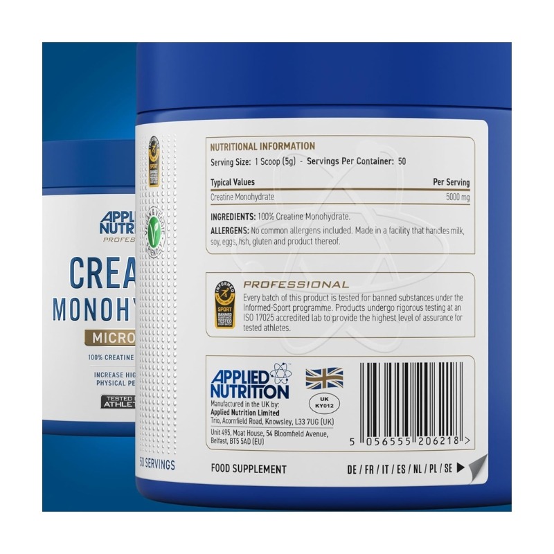 Micronized, 50 servings, 250g 4