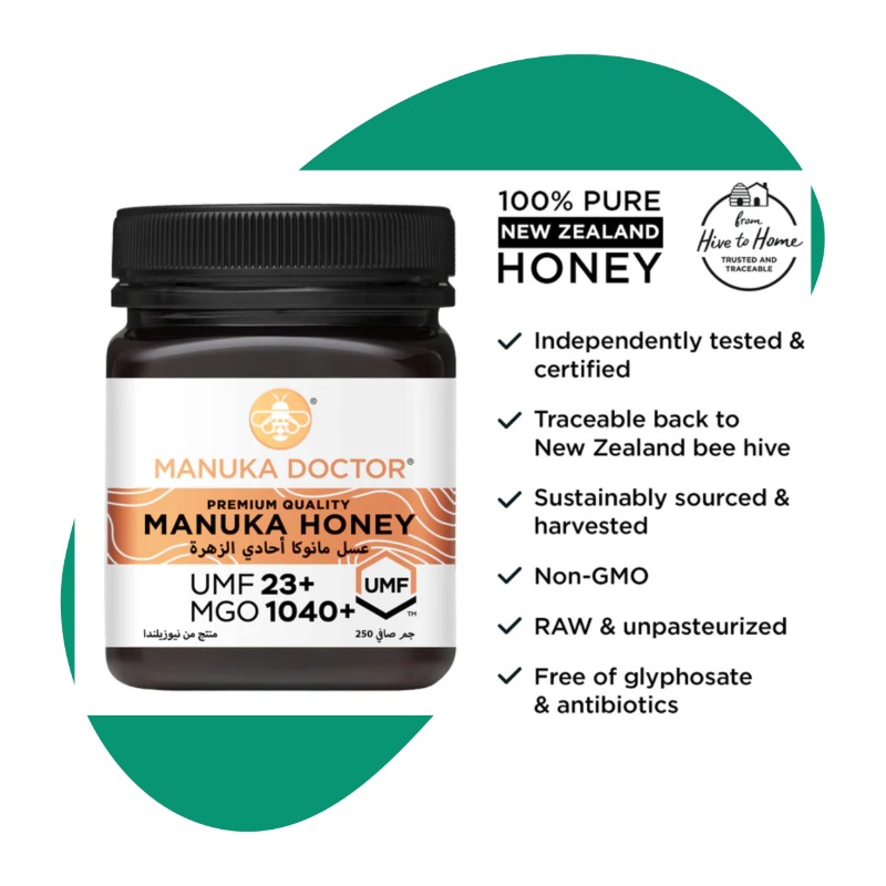 UMF 23+ Manuka Honey Monofloral 250ml 2