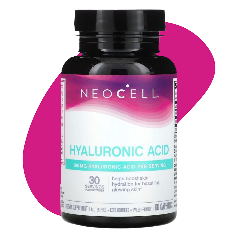 Hyaluronic Acid, 100 mg, 60 Capsules 1