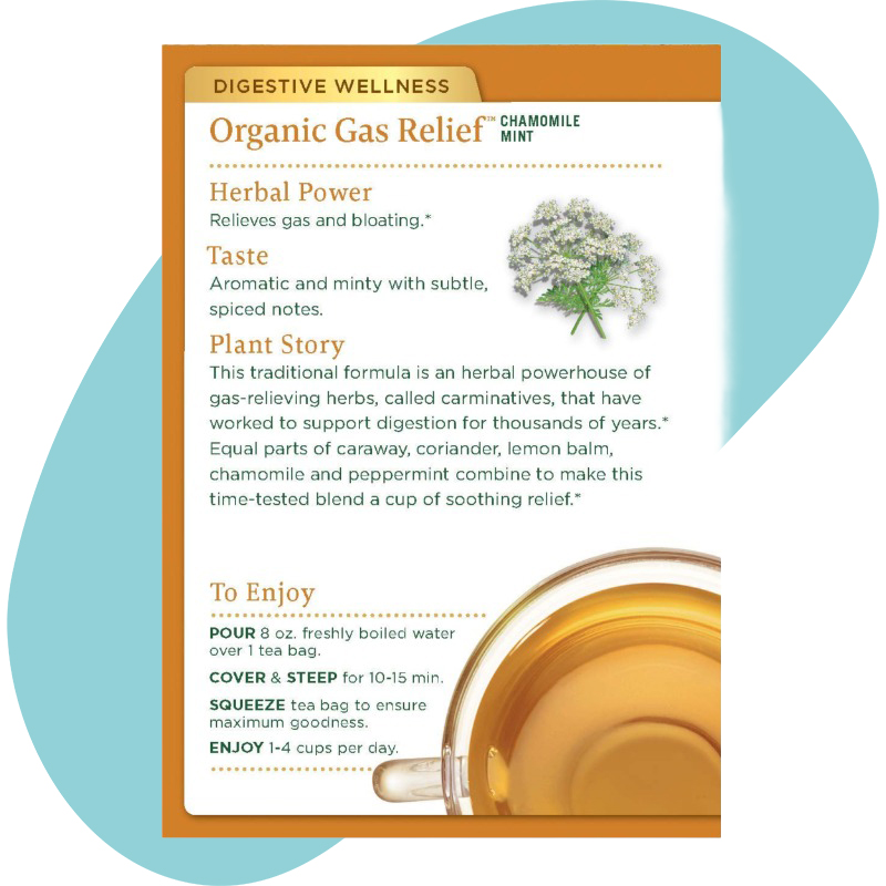 Organic Gas Relief Chamomile Mint Tea 3