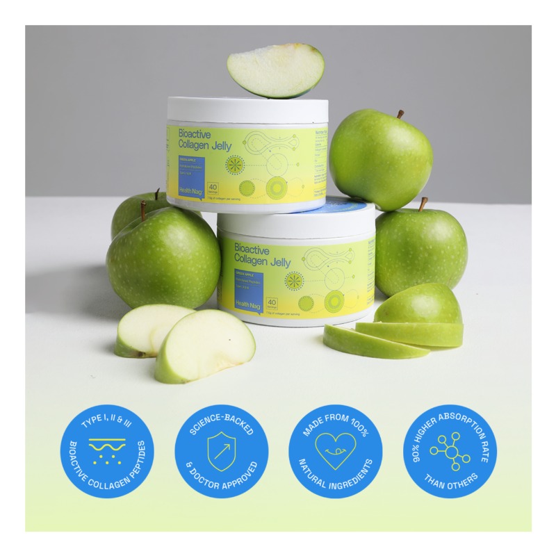 Bioactive Collagen Jelly, Green Apple, 400g 4