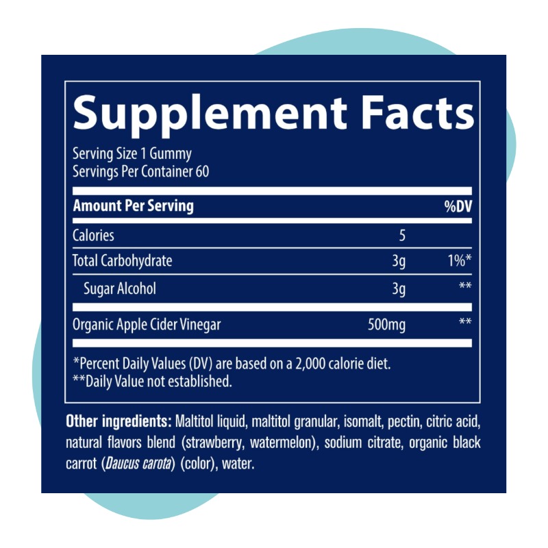 Apple Cider Vinegar, 60 Gummies 2