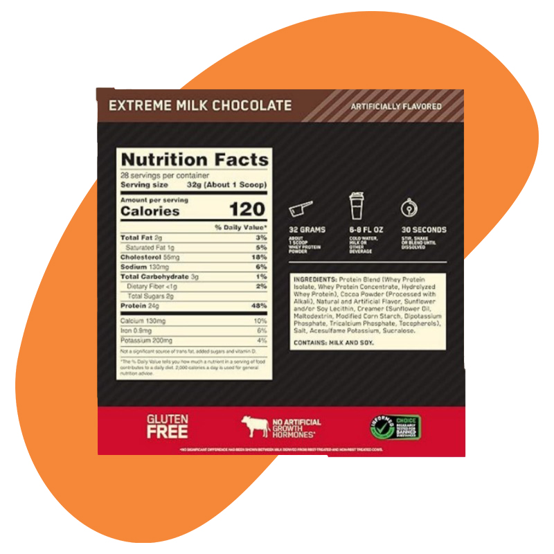 Gold standard Whey Protein Extreme Milk  Chocolate 2Lb 2