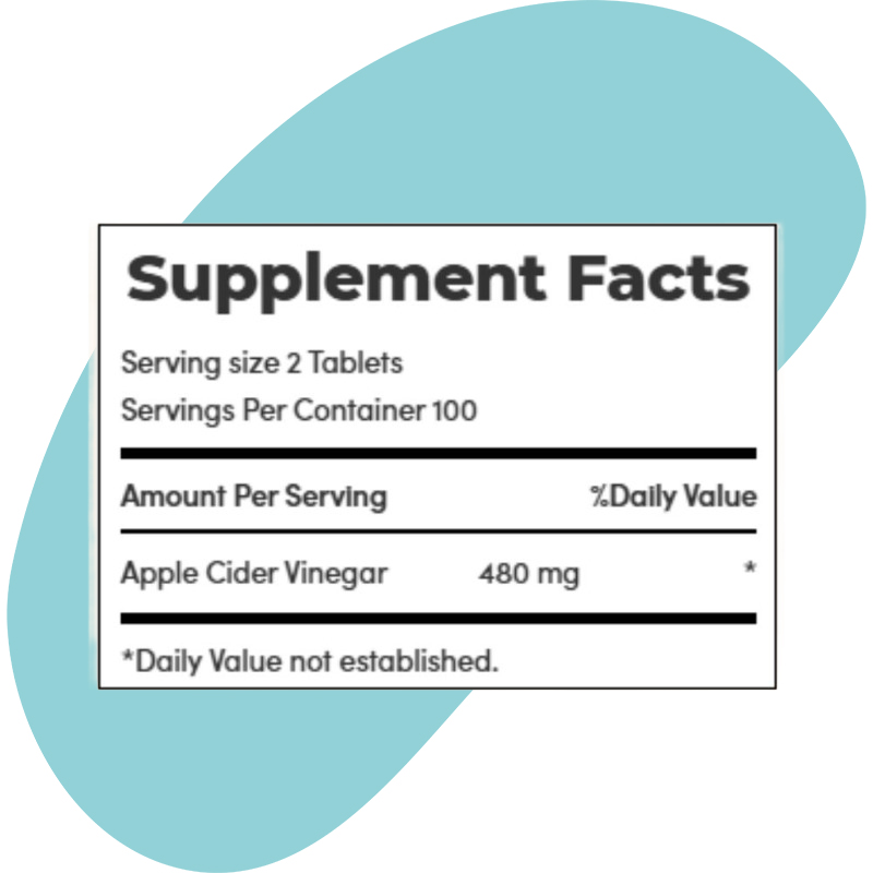 Apple Cider Vinegar 480 mg 3