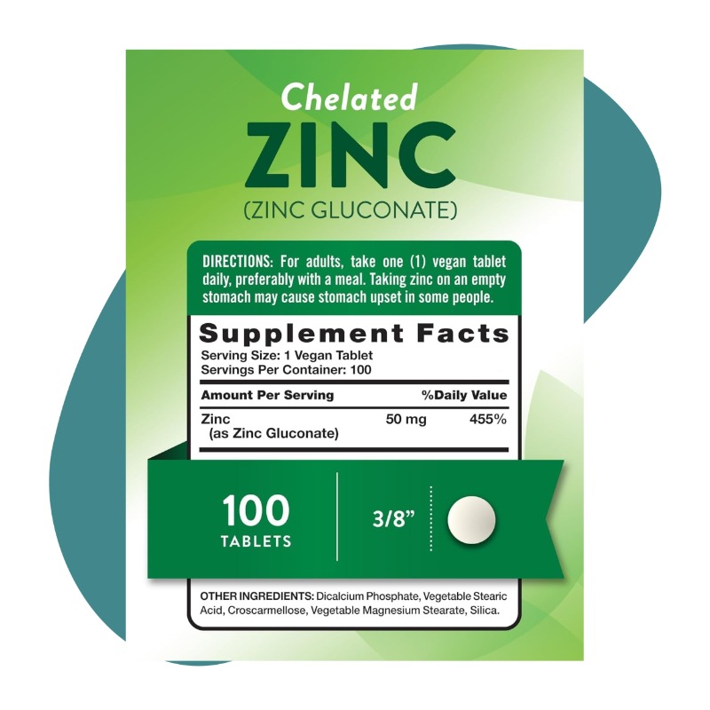 (Zinc Gluconate) 50 mg 2