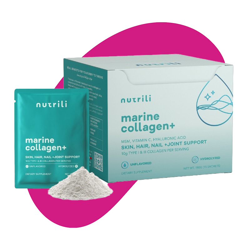 Mixing marine collagen sachet in drink, buy online Kuwait, Provin.me