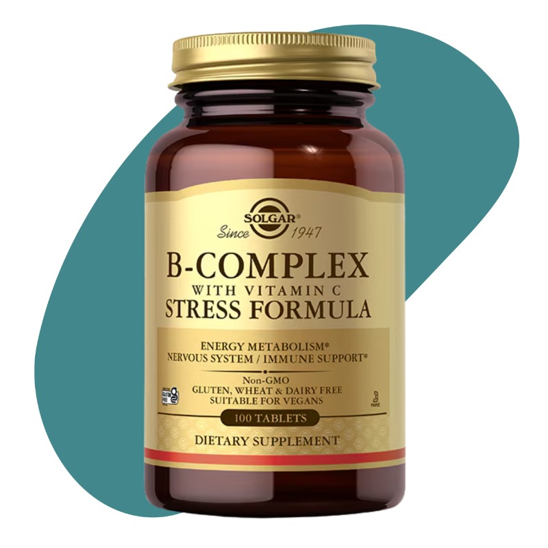 B‑Complex with Vitamin C Stress Formula, 100 Tablets 1