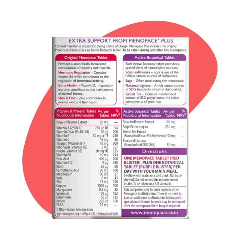 Menopace Plus by 56 Tablets 1