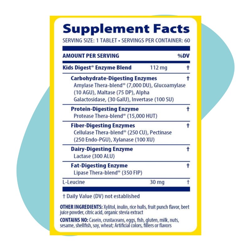 Digest Kids Chewable 60 Tablets 2