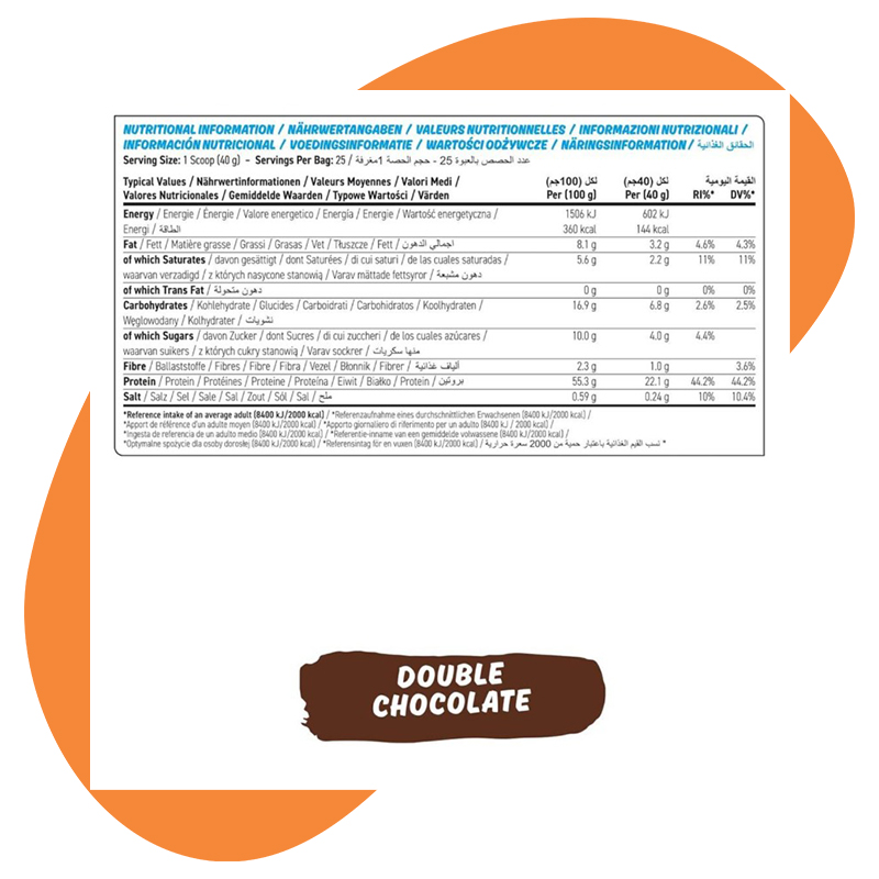 Double Chocolate, 25 servings, 1kg 3