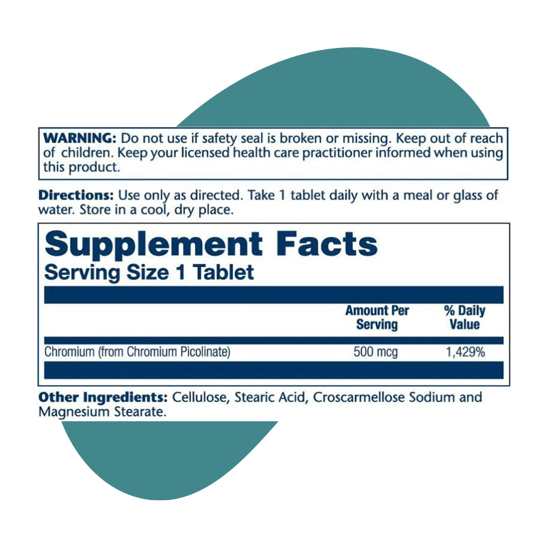 Chromium Picolinate 500mcg 1