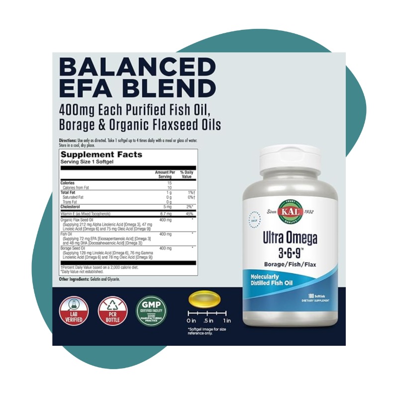 Ultra Omega 3‑6‑9, 100 Softgels 2