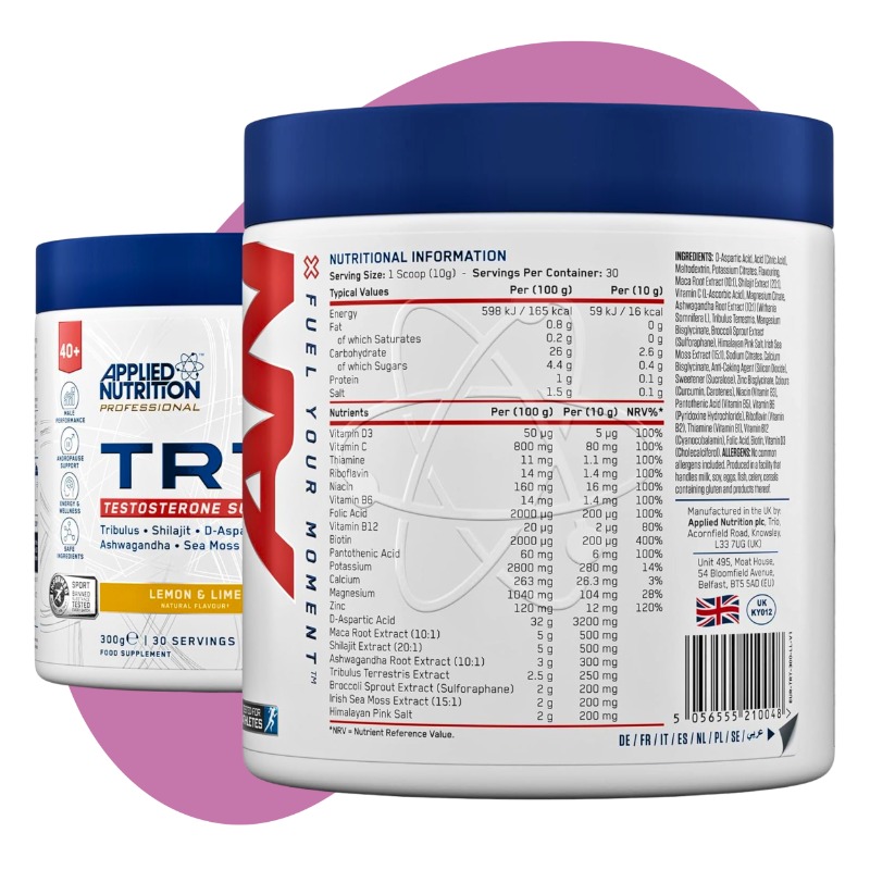 TRT Testosterone Support, Lemon & Lime, 300 g 2