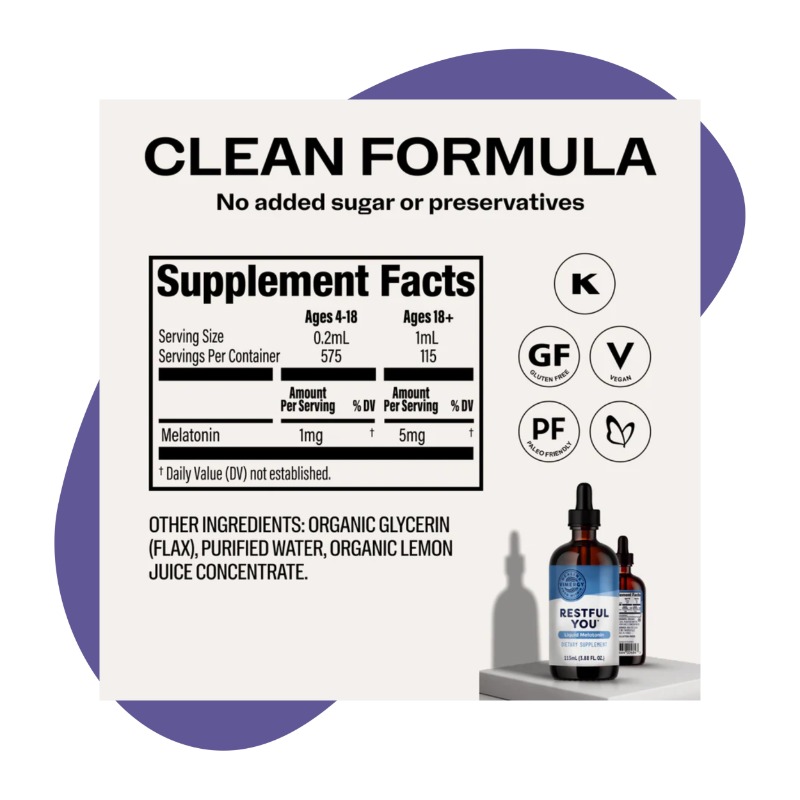 Restful You Liquid Melatonin, 115ml 2