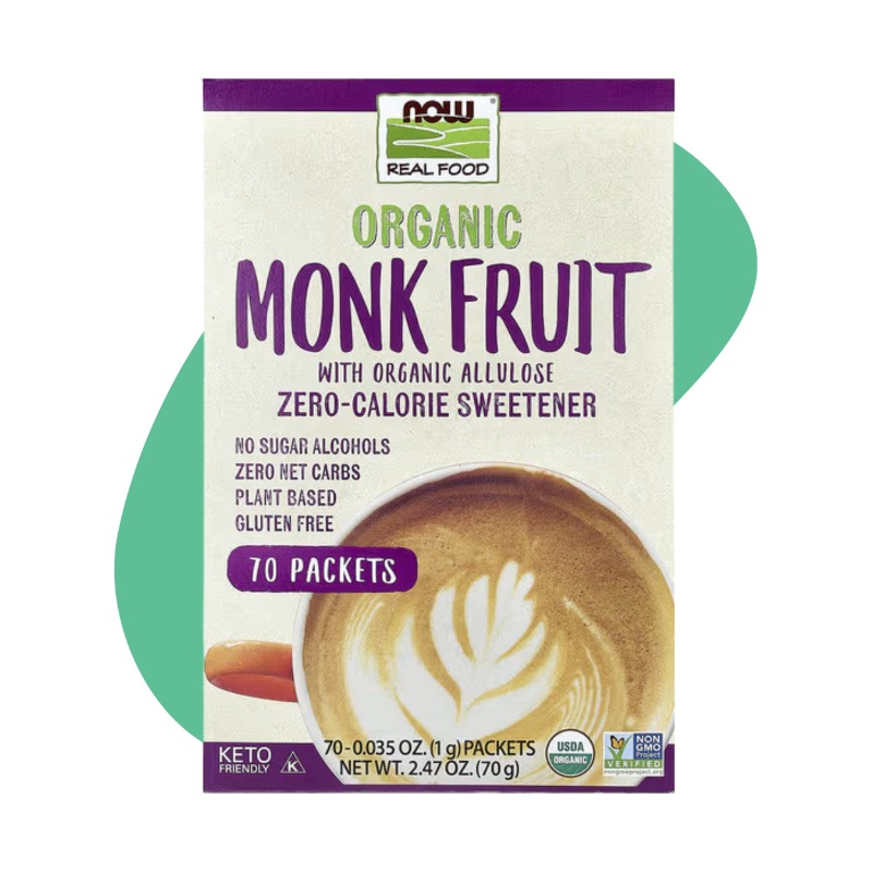 Organic Monk Fruit Zero‑Calorie Sweetener 70 Packets 1