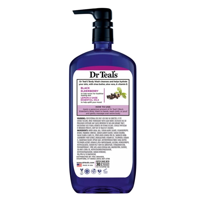 with Pure Epsom Salt, Black Elderberry Vitamin D 2