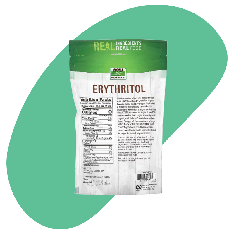 Real Food, Erythritol, 1 lb (454 g) 2