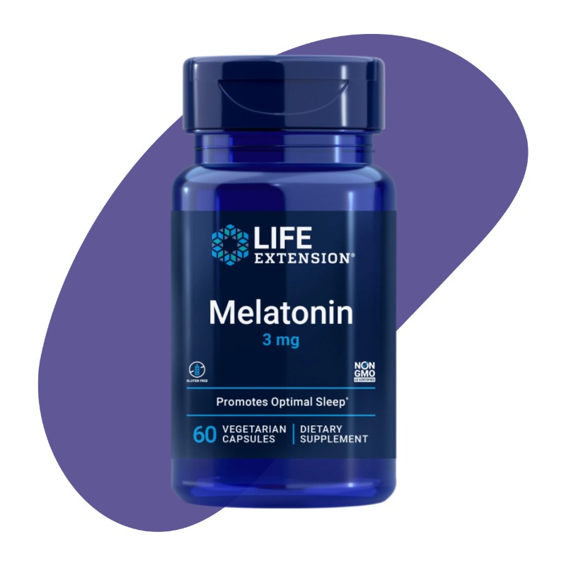 Melatonin, 3 mg, 60 Vegetarian Capsules 3