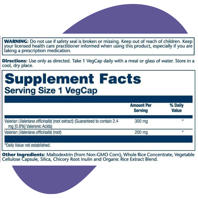 Valerian Root Extract 300mg 2