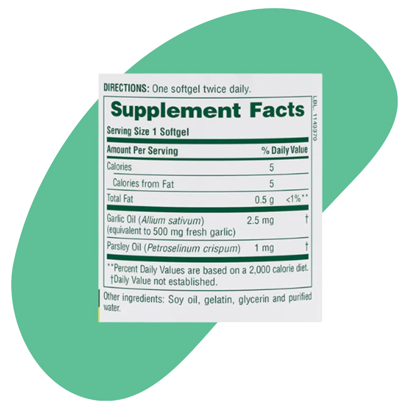 Garlic & Parsley Oil 2