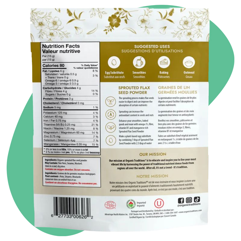 Sprouted Flax Powder 454g 2