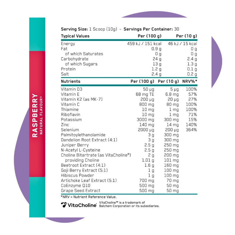 Organ Shield, Raspberry (300g – 30 Servings) 2