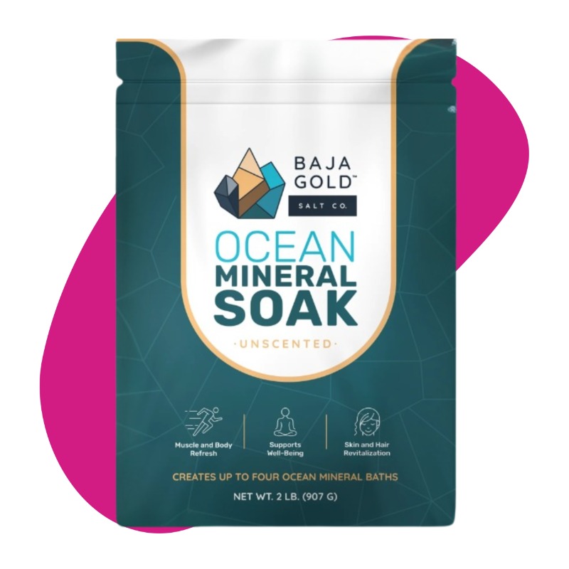 Ocean Mineral Soak, Unscented, 2lb 3