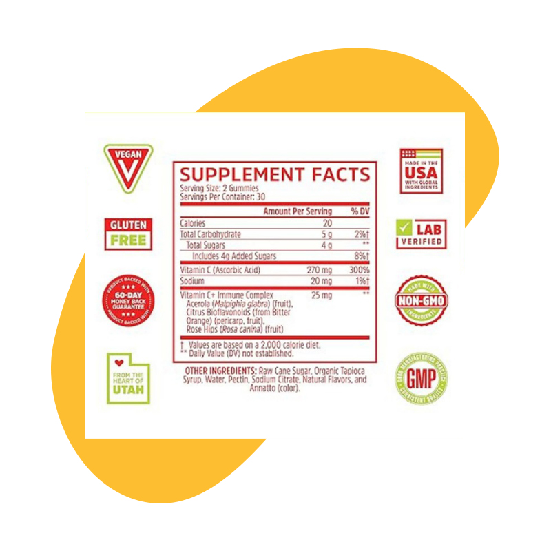 Orange Blast Natural Flavor vitamin zhou kuwait provin immunity gummies health