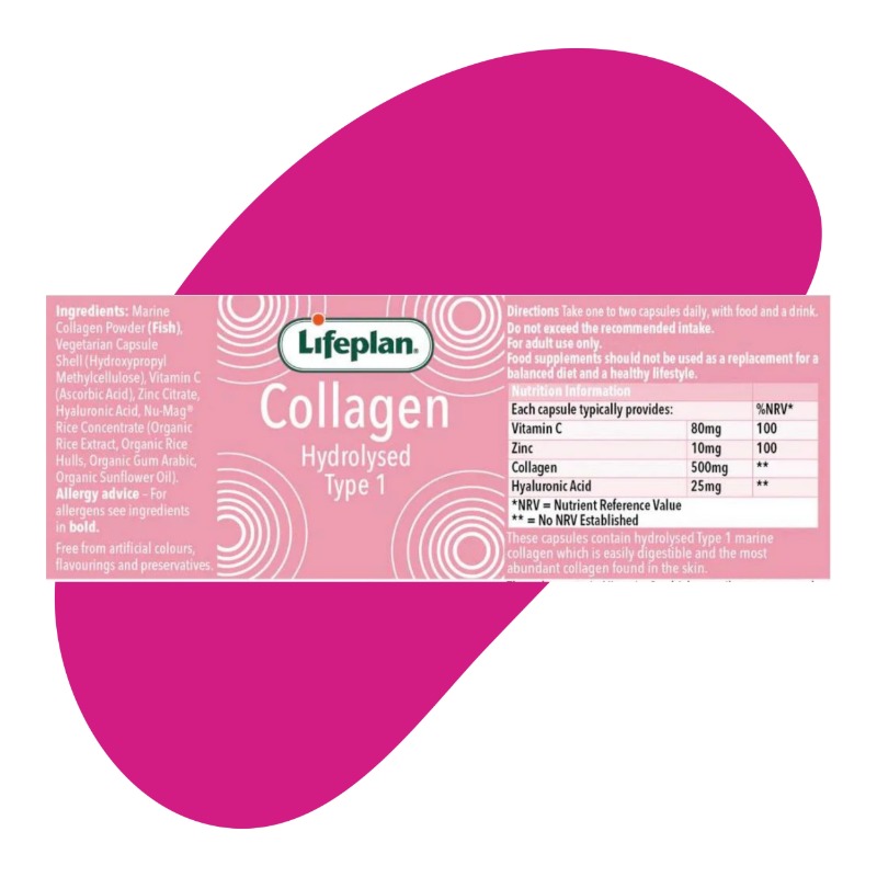Collagen Hydrolysed Type 1 60 Capsules 2