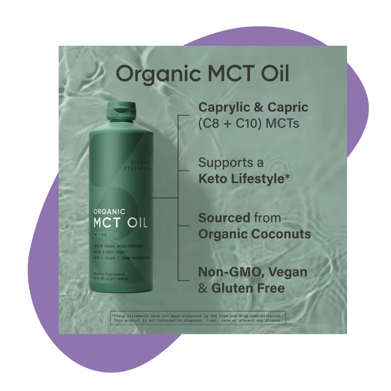 MCT Oil, C8 + C10, 946ml 3