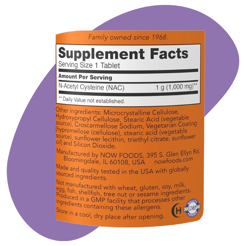 NAC 1000mg 120 Tablets 2