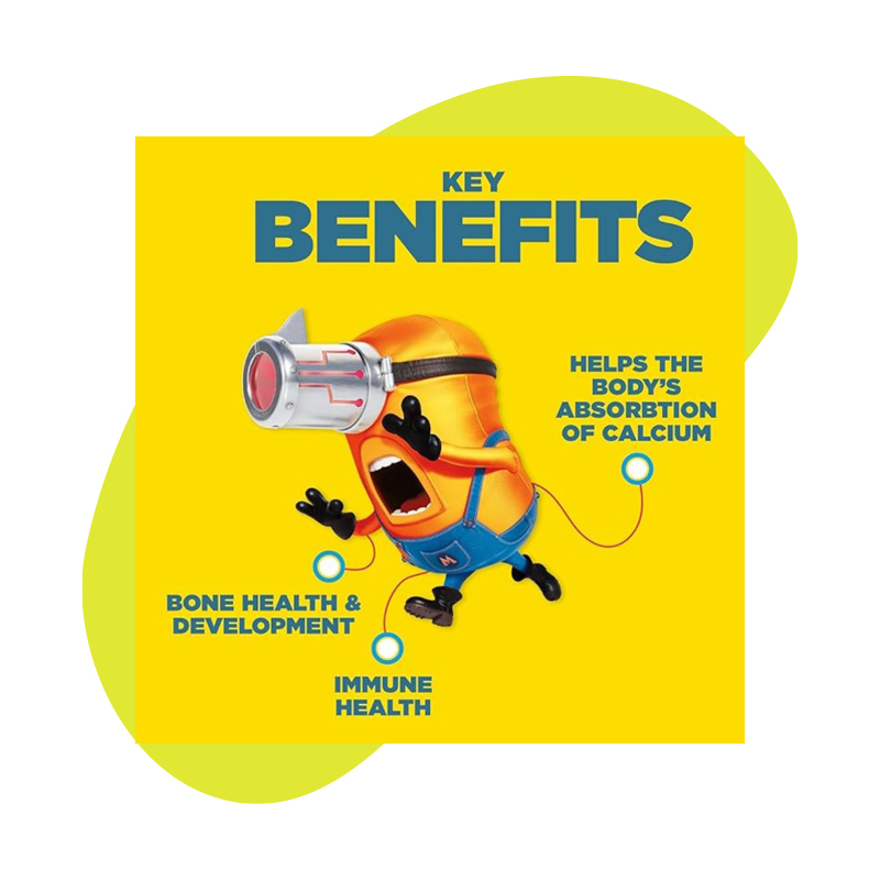 Minion, Calcium + Vitamin D3, Mixed Fruit, 60 Gummies 4