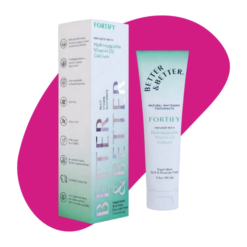 Fortify Natural Whitening Toothpaste, 96.4 g 1